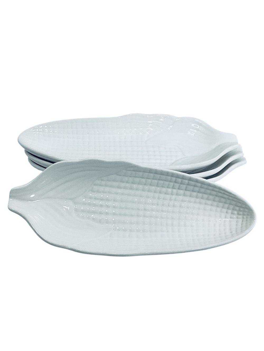 🍄 Home Studio Ceramic Corn-Shaped Serving Dishes - Set of 4
